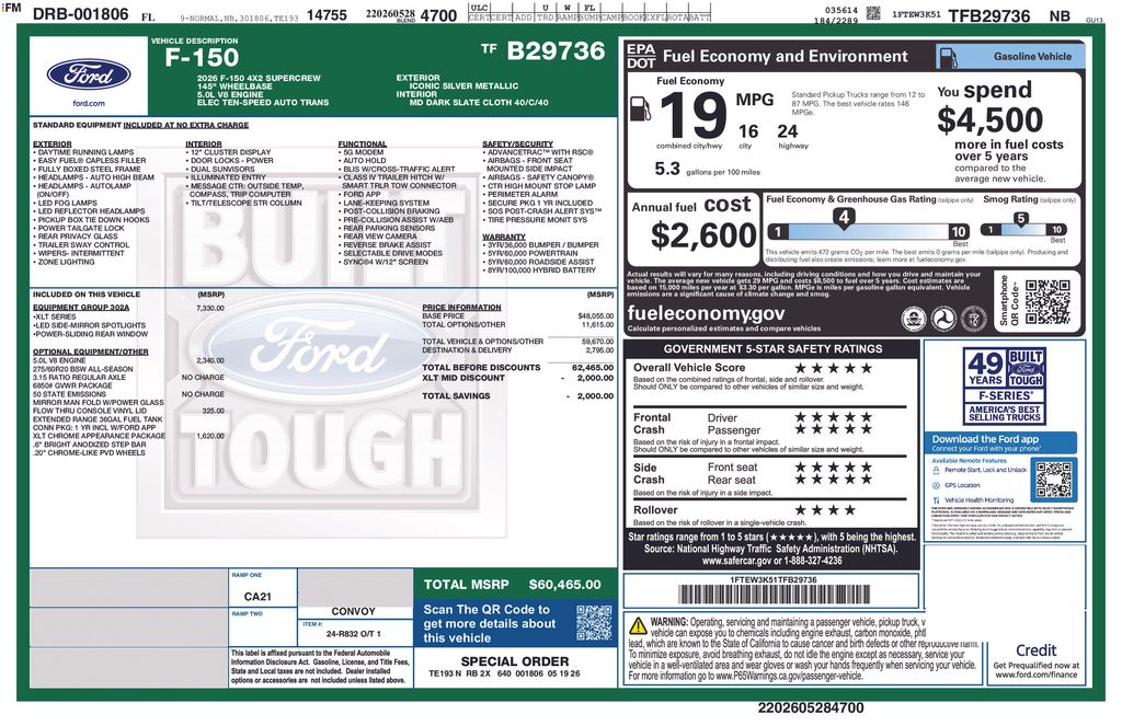 2026 Ford F-150 XLT RWD Truck