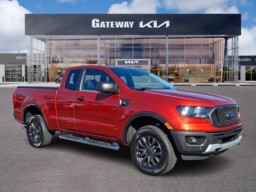 Chili Pepper Red 2019 Ford Ranger XLT SuperCab 4WD Pickup Truck Four-Wheel Drive Automatic
