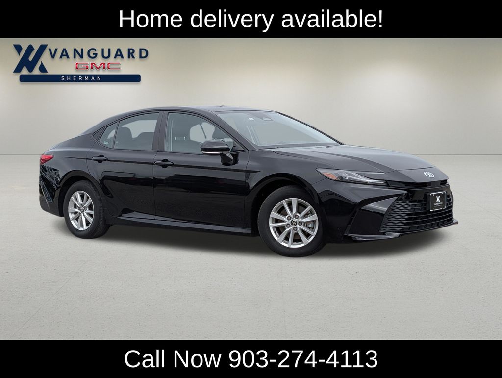 Midnight Black Metallic 2025 Toyota Camry Sedan Front-Wheel Drive Continuously Variable Transmission