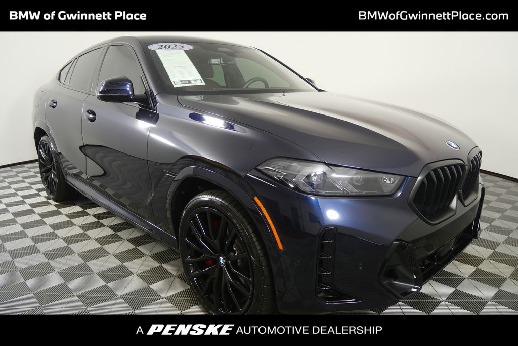 Carbon Black Metallic 2025 BMW X6 SUV / Crossover All-Wheel Drive 8-Speed Automatic