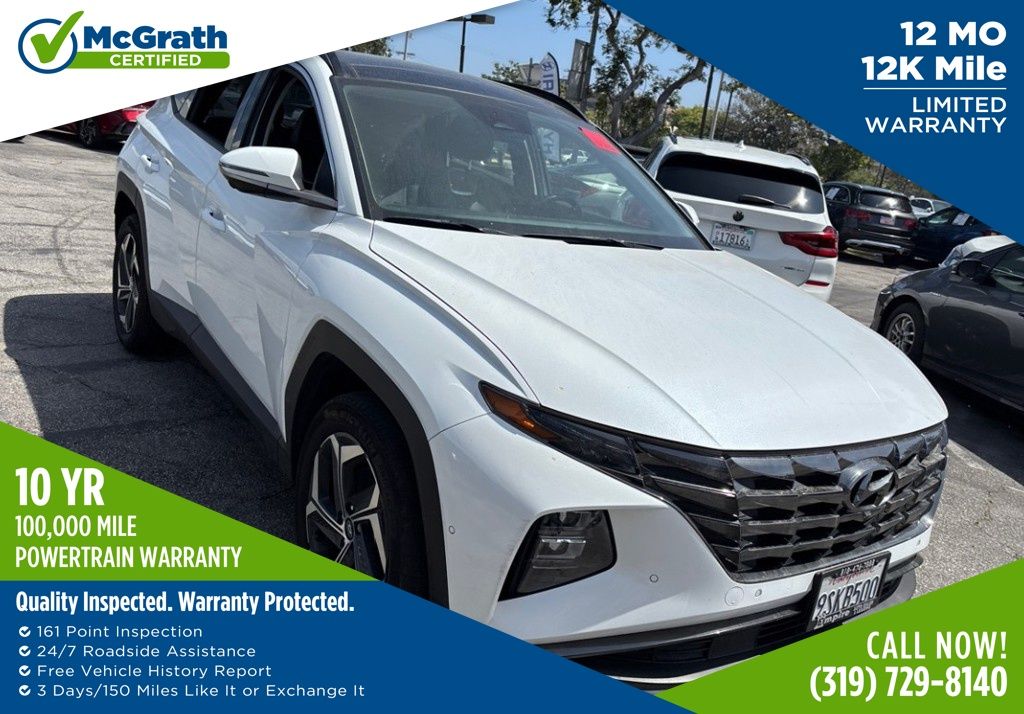 White Pearl 2024 Hyundai Tucson Hybrid Limited AWD SUV / Crossover All-Wheel Drive 6-Speed Automatic