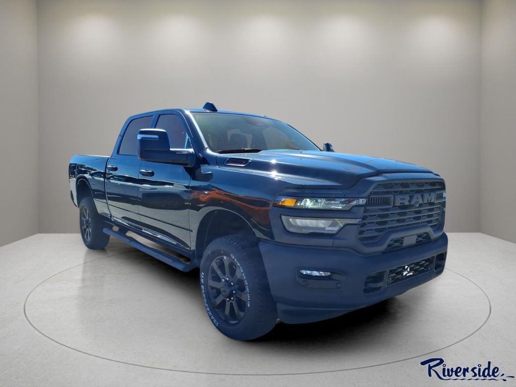 Diamond Black Crystal Pearlcoat 2026 RAM 2500 Tradesman Crew Cab 4WD Pickup Truck Four-Wheel Drive 8-Speed Automatic