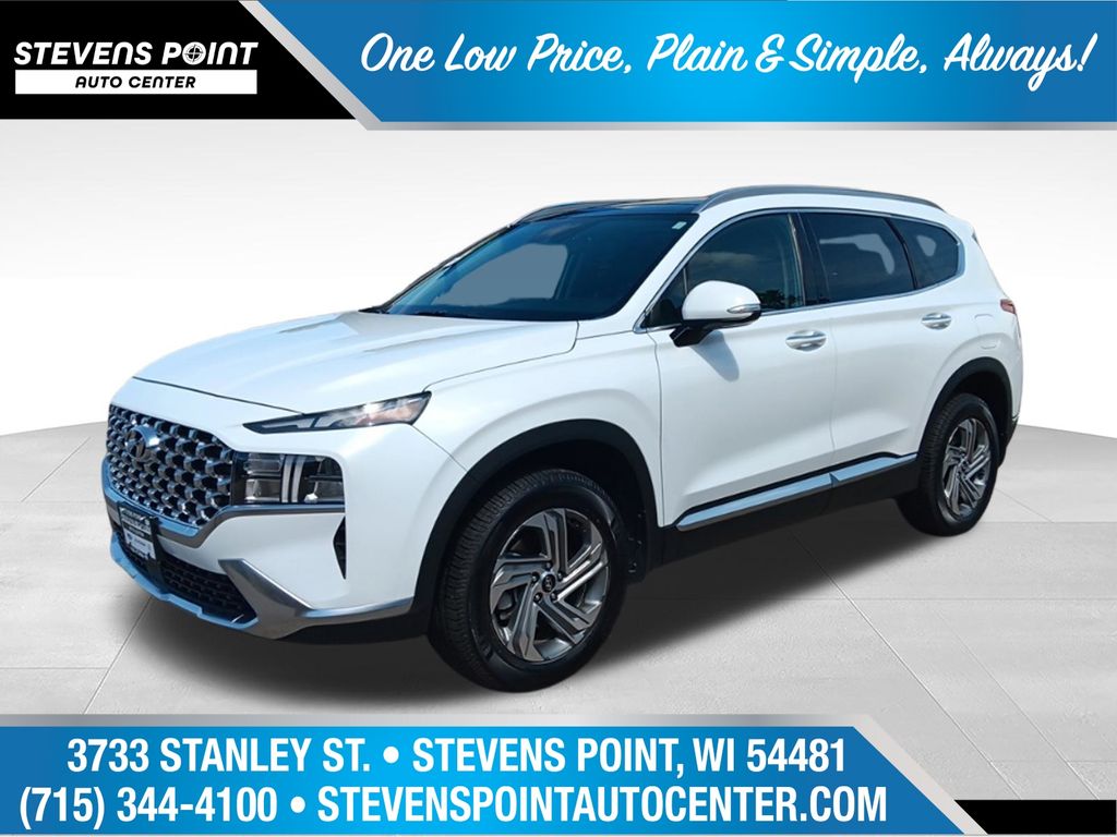 Quartz White 2022 Hyundai Santa Fe SUV / Crossover All-Wheel Drive 8-Speed Automatic