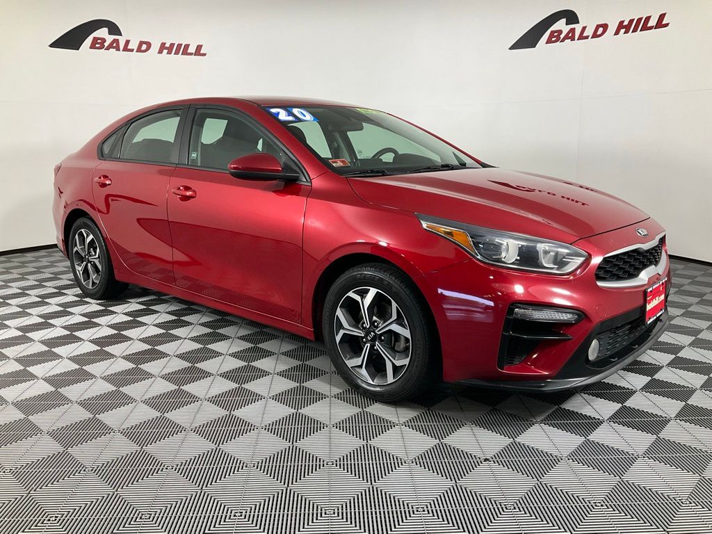 Currant Red 2020 Kia Forte LXS FWD Sedan Front-Wheel Drive Continuously Variable Transmission