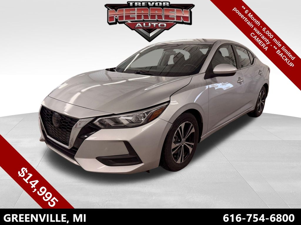 Brilliant Silver Metallic 2021 Nissan Sentra SV FWD Sedan Front-Wheel Drive Continuously Variable Transmission