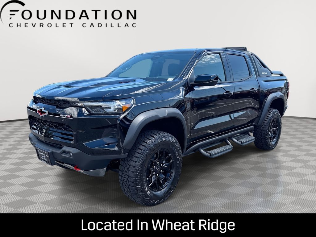 Black 2026 Chevrolet Colorado Pickup Truck Four-Wheel Drive 8-Speed Automatic