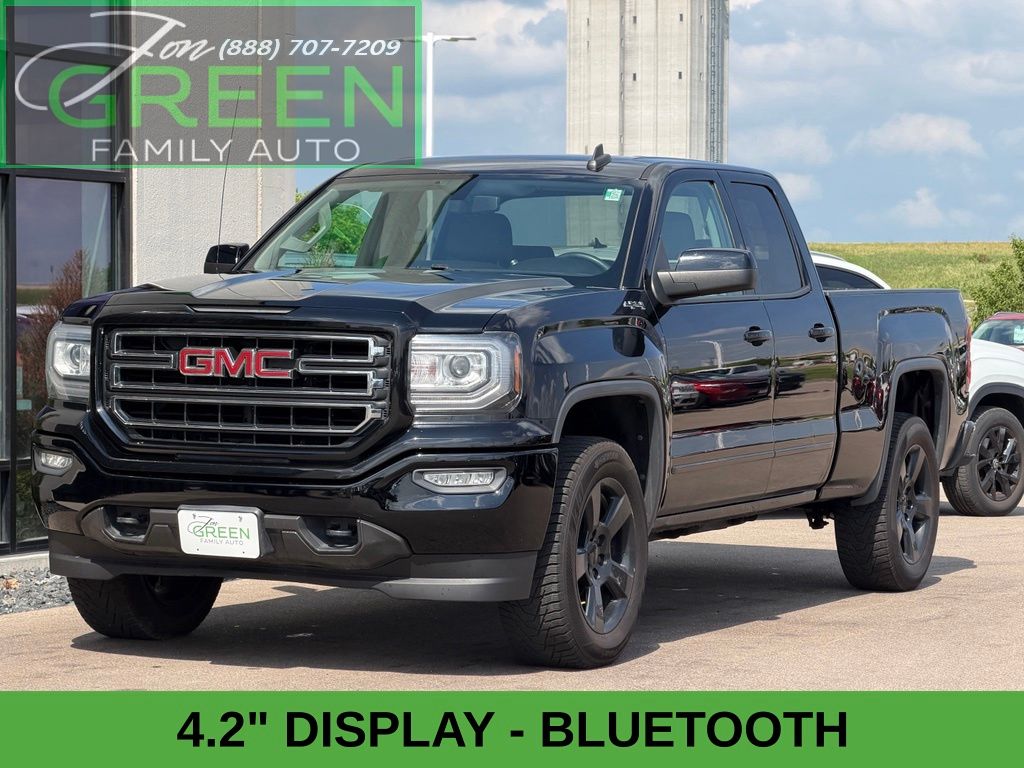 Black 2017 GMC Sierra 1500 Pickup Truck Four-Wheel Drive 6-Speed Automatic Overdrive