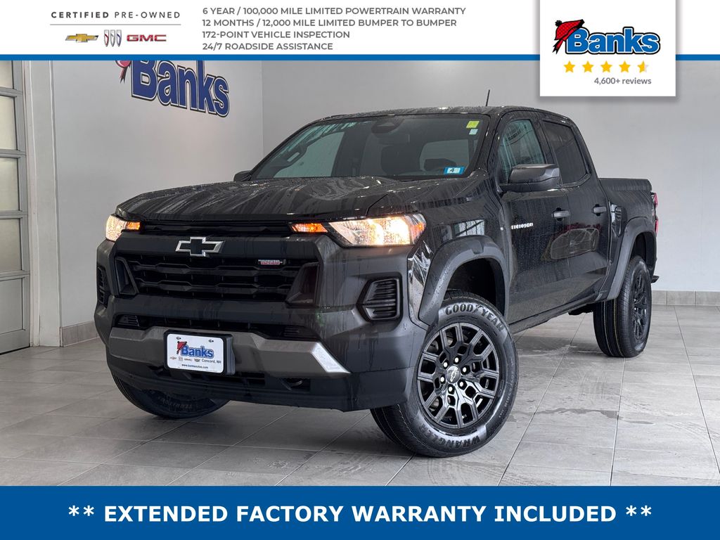 Black 2024 Chevrolet Colorado Trail Boss Crew Cab 4WD Pickup Truck Four-Wheel Drive 8-Speed Automatic