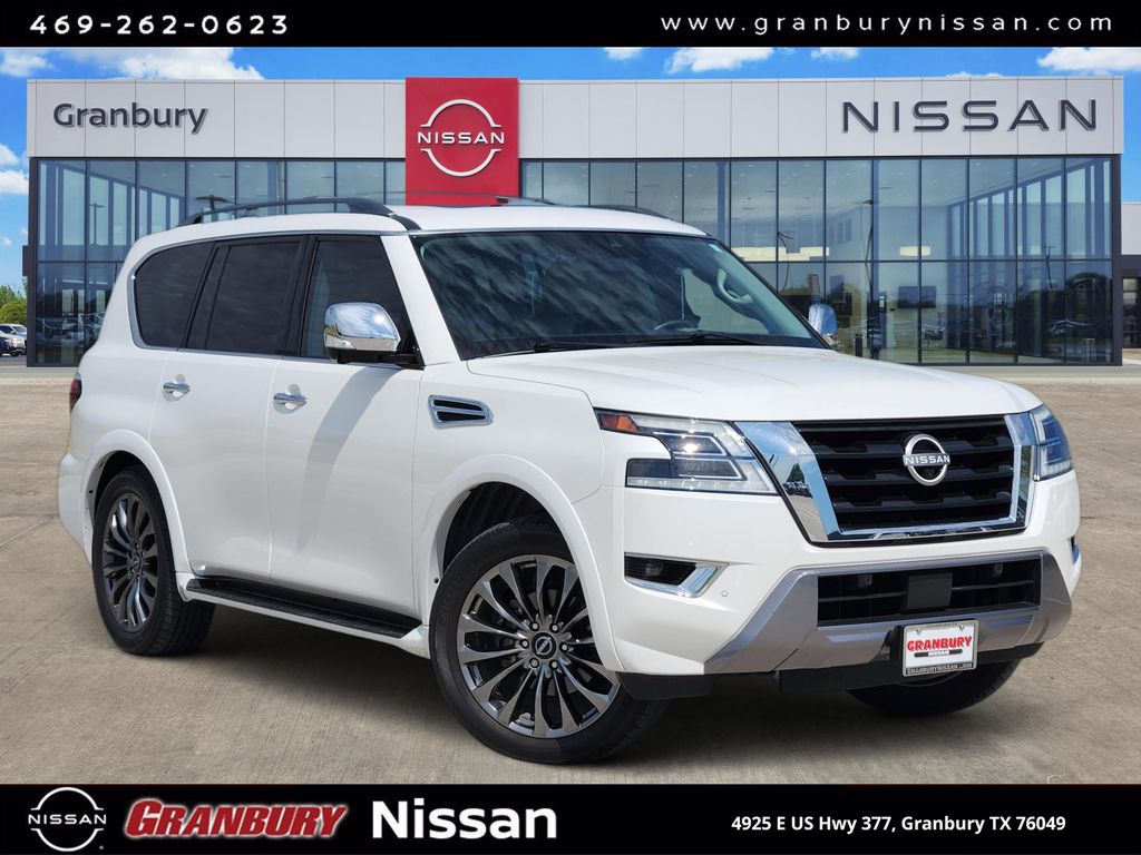 Aspen White Tricoat 2024 Nissan Armada SUV / Crossover Four-Wheel Drive 7-Speed Automatic