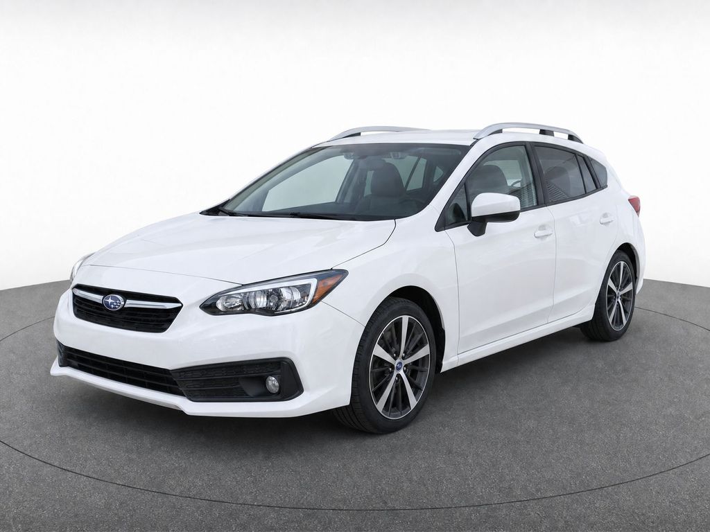 Crystal White Pearl 2020 Subaru Impreza Hatchback All-Wheel Drive Continuously Variable Transmission