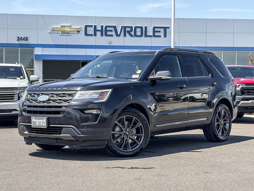 Black Metallic 2019 Ford Explorer SUV / Crossover Front-Wheel Drive 6-Speed Automatic
