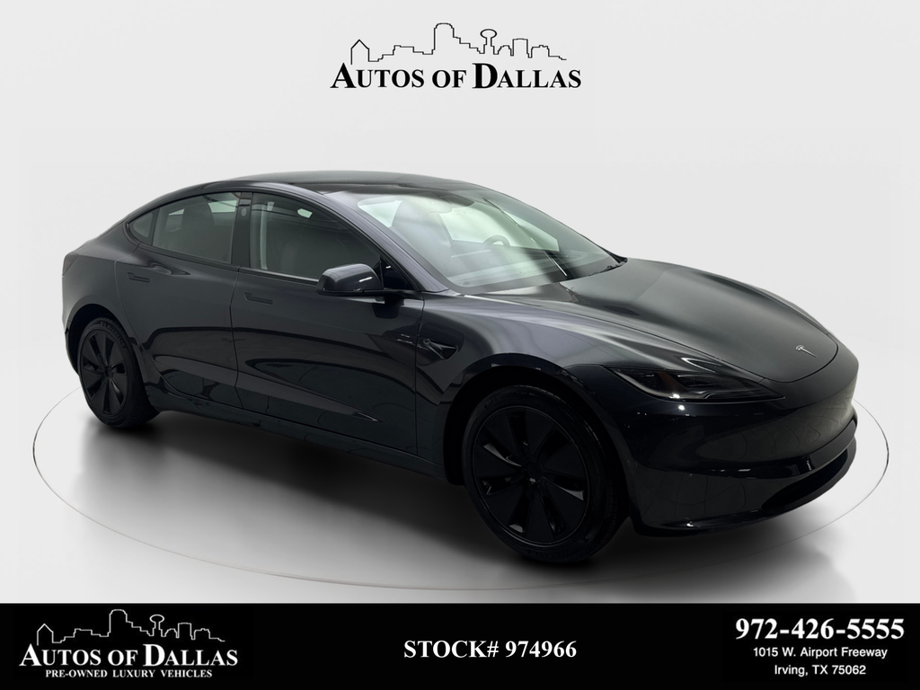 Gray 2025 Tesla Model 3 Long Range RWD Sedan Rear-Wheel Drive 1-Speed Automatic