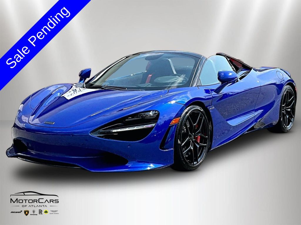 Aurora Blue 2026 McLaren 750S Convertible Rear-Wheel Drive 7-Speed Automatic