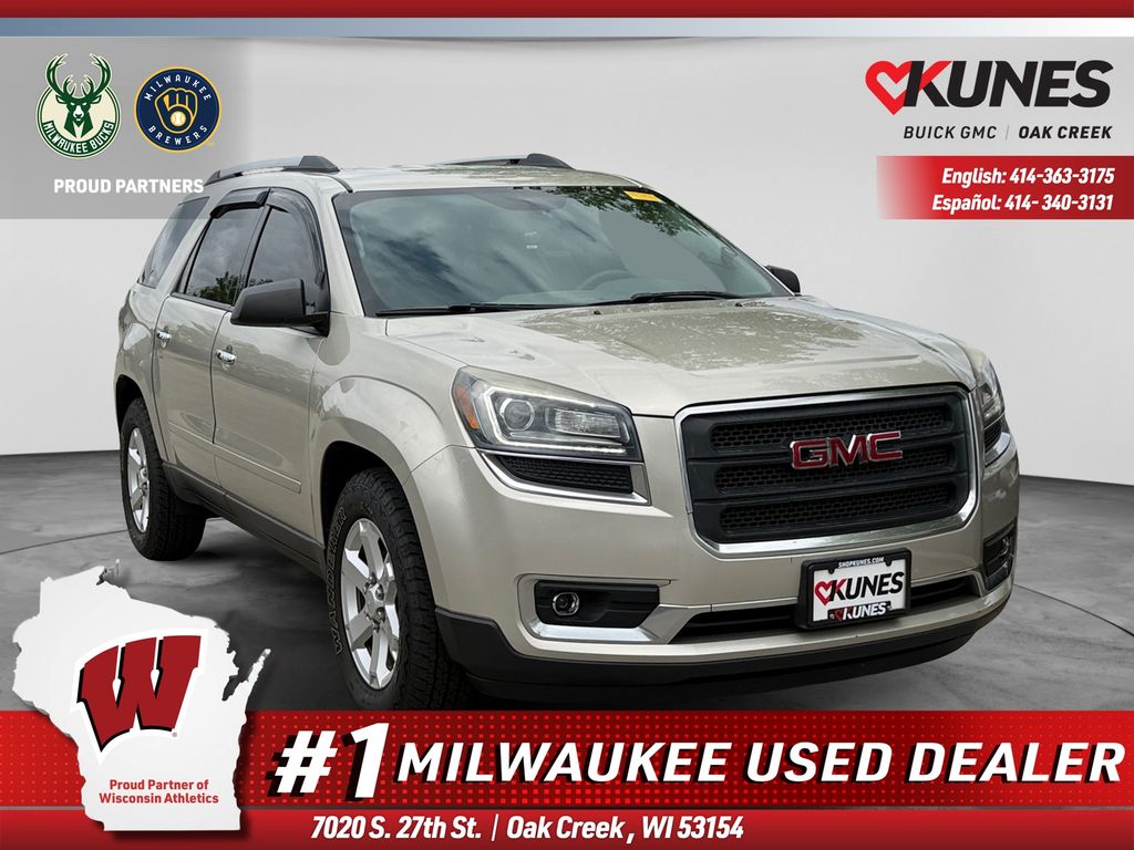 Champagne Silver Metallic 2015 GMC Acadia SUV / Crossover All-Wheel Drive 6-Speed Automatic