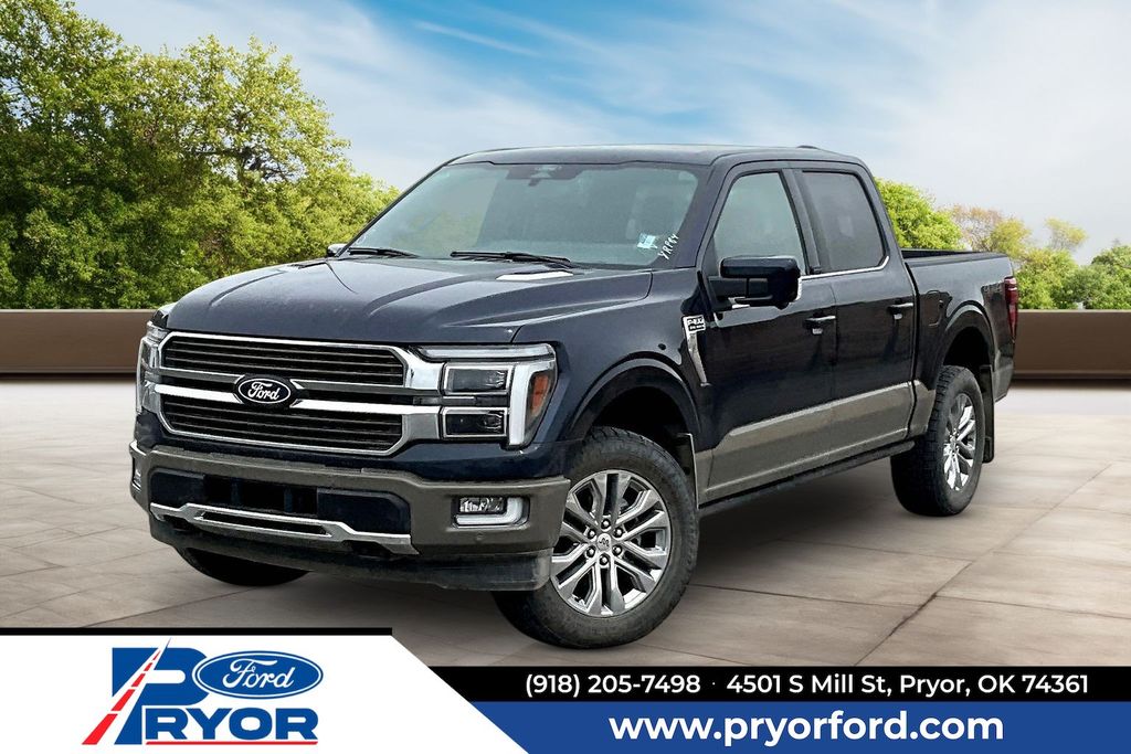 Blue 2025 Ford F-150 Pickup Truck Four-Wheel Drive Automatic