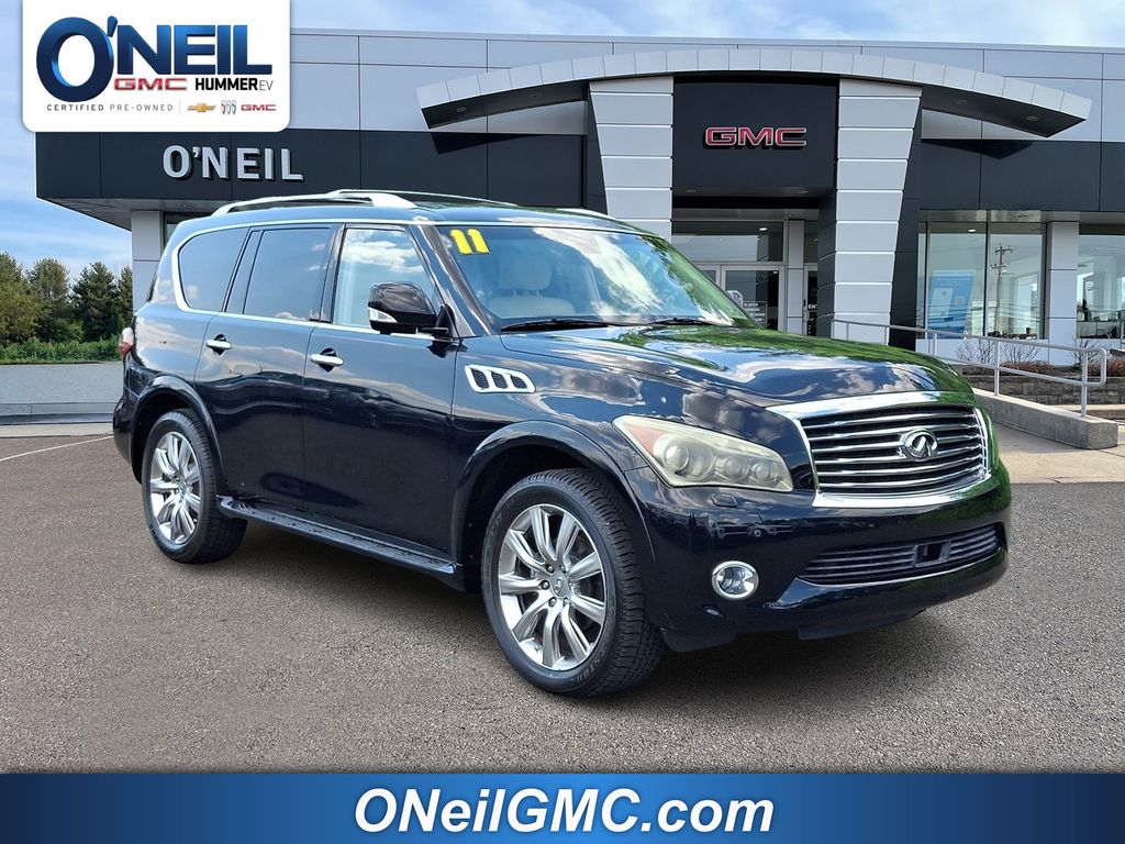 Black Obsidian 2011 INFINITI QX56 SUV / Crossover Four-Wheel Drive 7-Speed Automatic