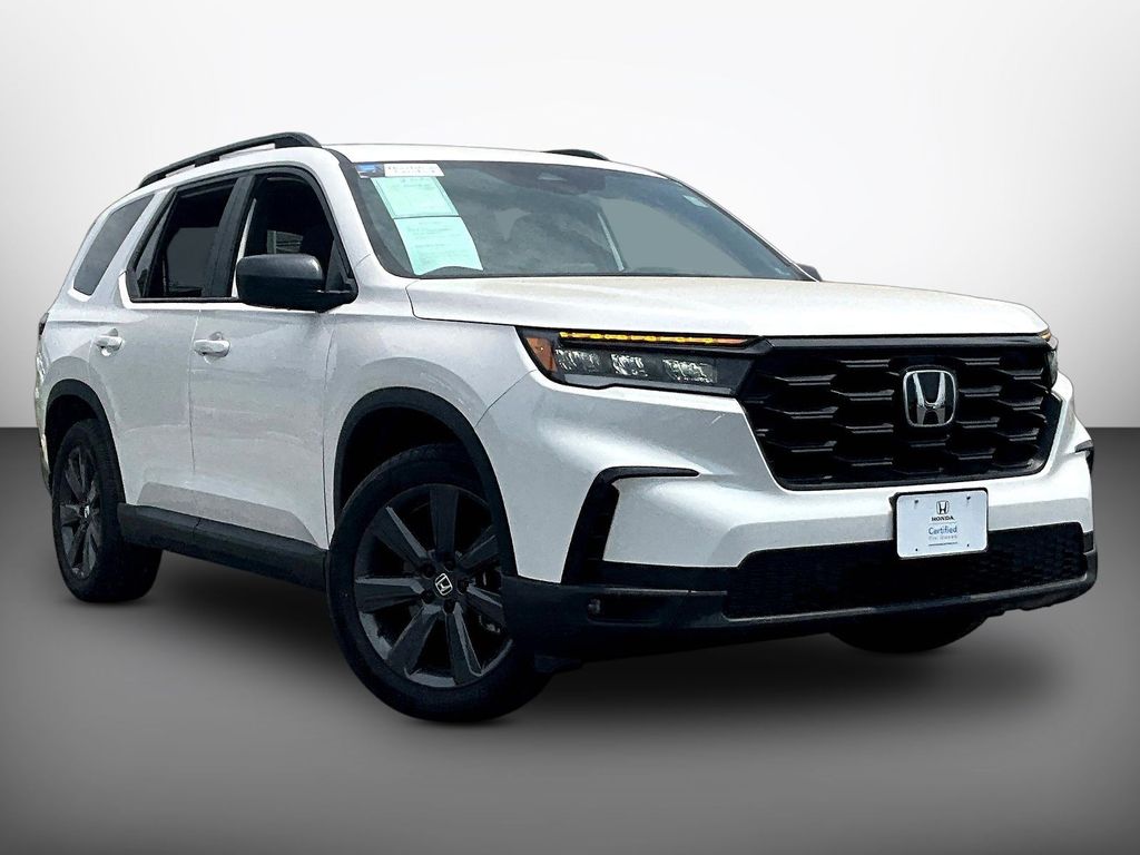 Platinum White Pearl 2025 Honda Pilot Sport AWD SUV / Crossover All-Wheel Drive Automatic