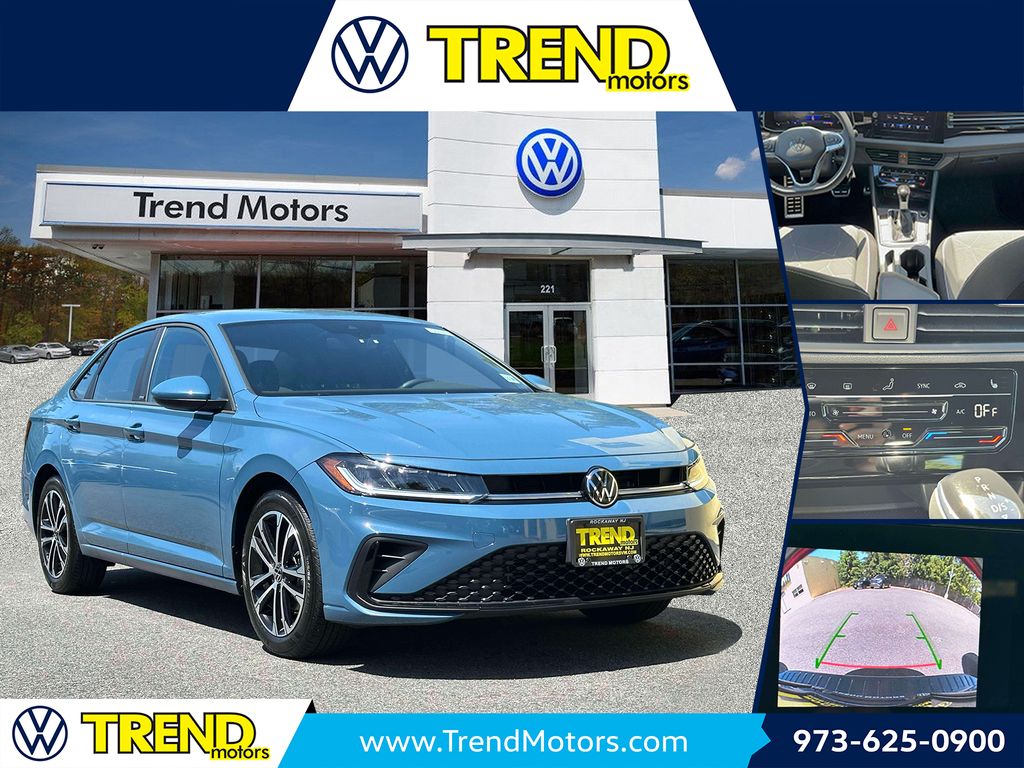 Blue 2026 Volkswagen Jetta Sport FWD Sedan Front-Wheel Drive 8-Speed Automatic