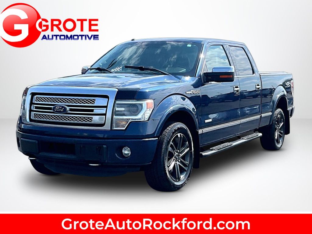 Blue 2014 Ford F-150 Pickup Truck Four-Wheel Drive 6-Speed Automatic