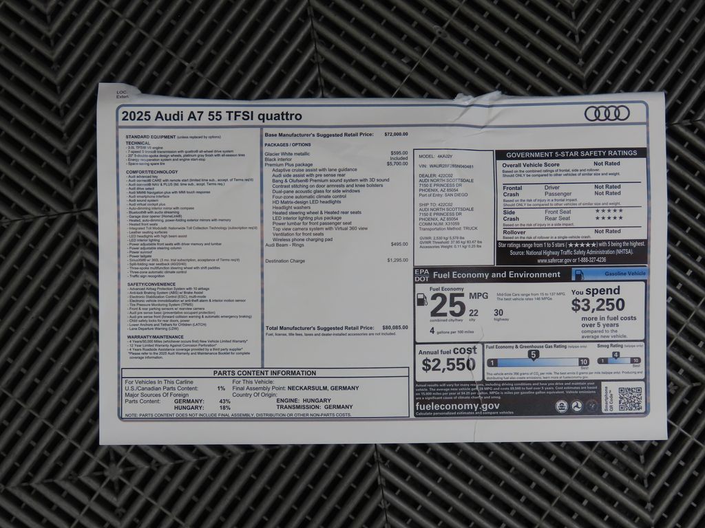 2025 Audi A7  9
