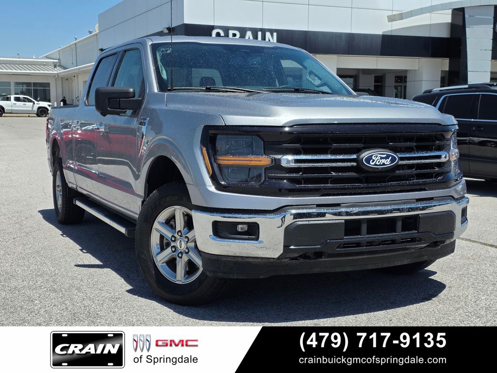 Silver 2024 Ford F-150 Pickup Truck Four-Wheel Drive Automatic