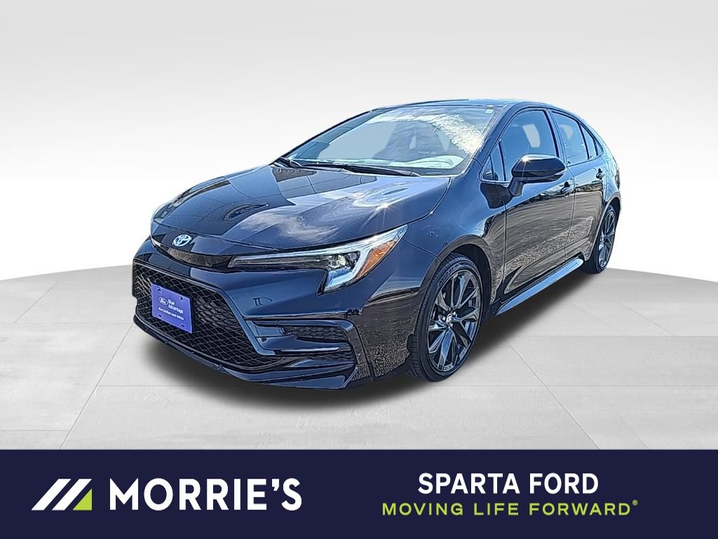 Midnight Black Metallic 2023 Toyota Corolla Hybrid SE FWD Sedan Front-Wheel Drive Continuously Variable Transmission