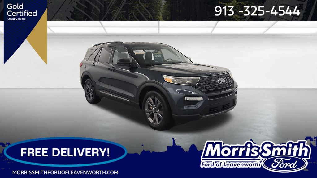 Stone Blue Metallic 2024 Ford Explorer SUV / Crossover All-Wheel Drive Automatic