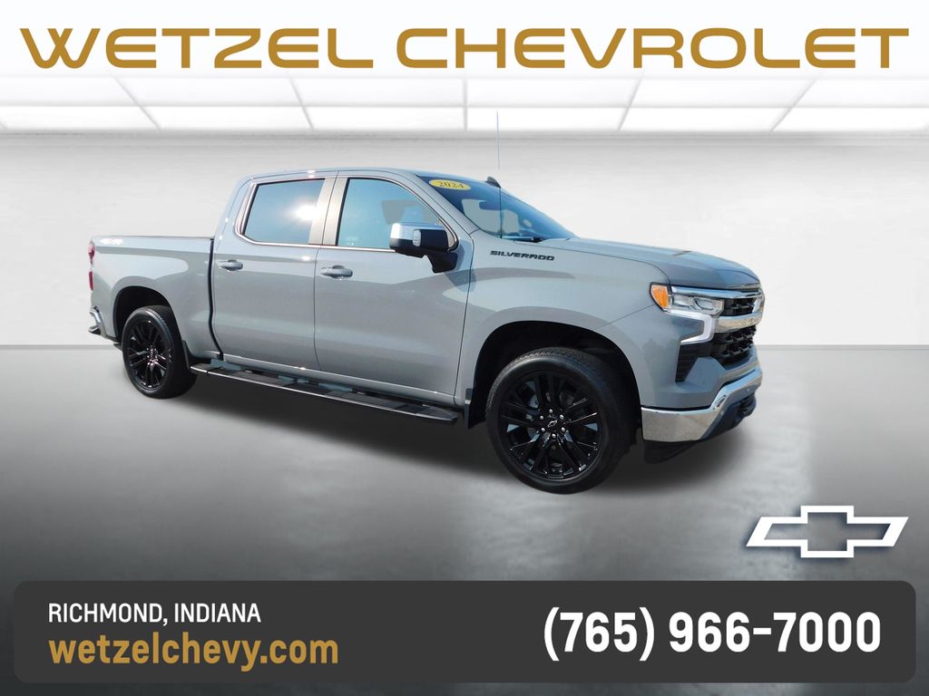 Slate Gray Metallic 2024 Chevrolet Silverado 1500 Pickup Truck Four-Wheel Drive 8-Speed Automatic