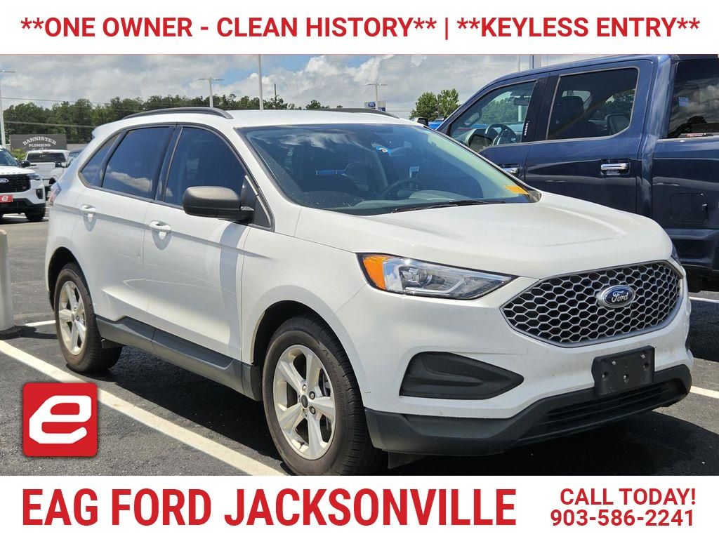 Oxford White 2023 Ford Edge SE AWD SUV / Crossover All-Wheel Drive 8-Speed Automatic
