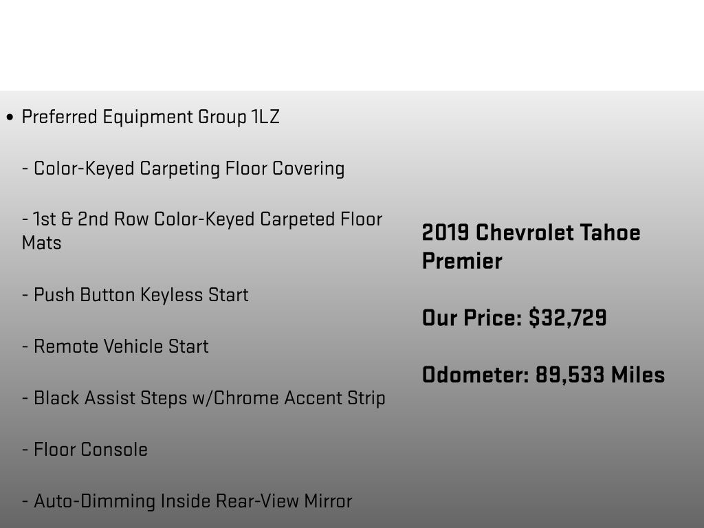 2019 Chevrolet Tahoe Premier Blue at Klick Lewis Buick Chevrolet