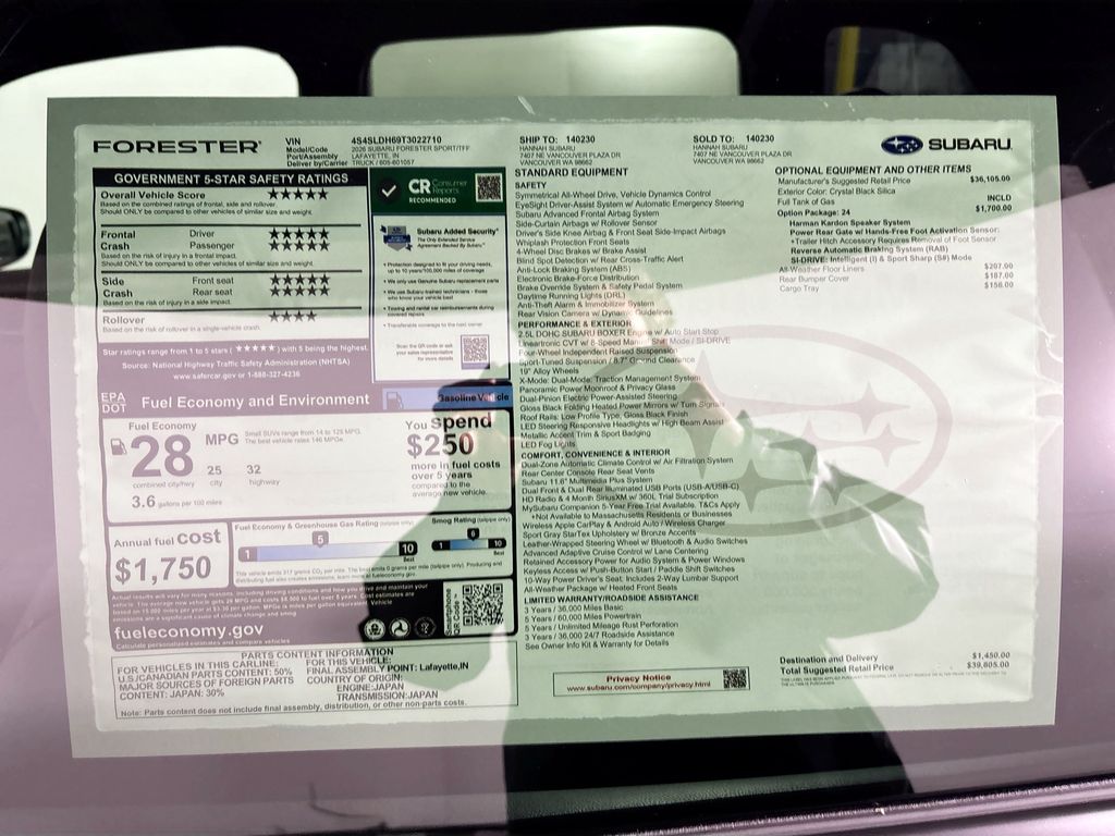 2026 Subaru Forester Sport