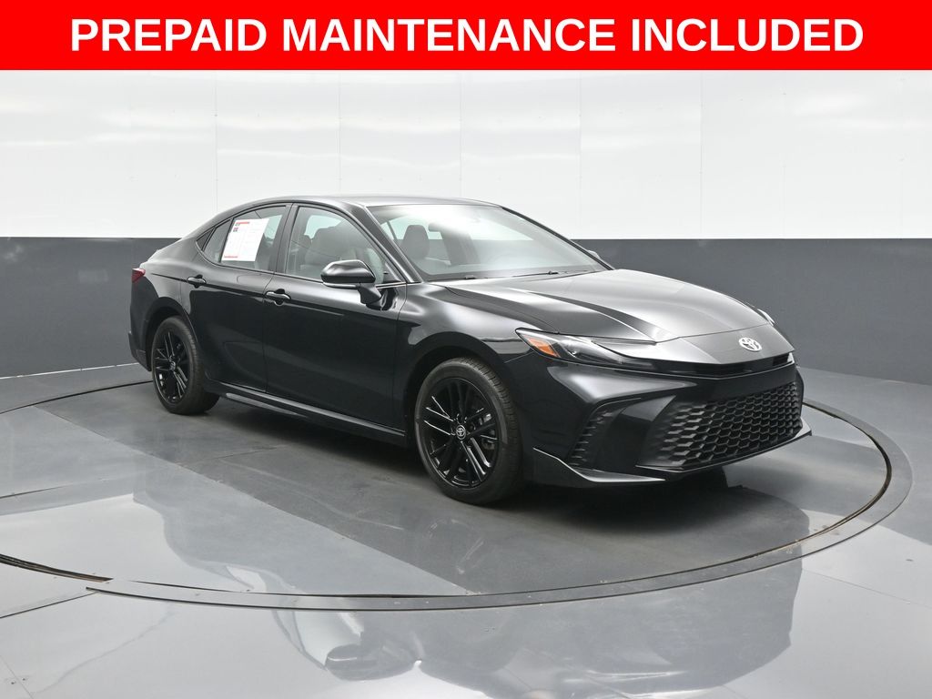 Midnight Black Metallic 2026 Toyota Camry Sedan All-Wheel Drive Continuously Variable Transmission