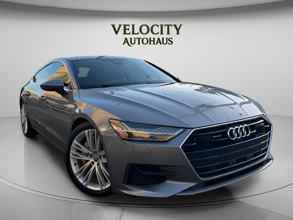 Gray 2019 Audi A7 quattro Prestige 55 TFSI Sedan All-Wheel Drive 7-Speed Automatic