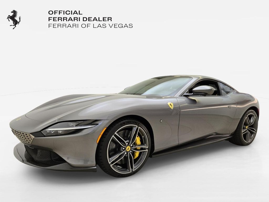 Grigio 2024 Ferrari Roma Coupe Rear-Wheel Drive 8-Speed Manual