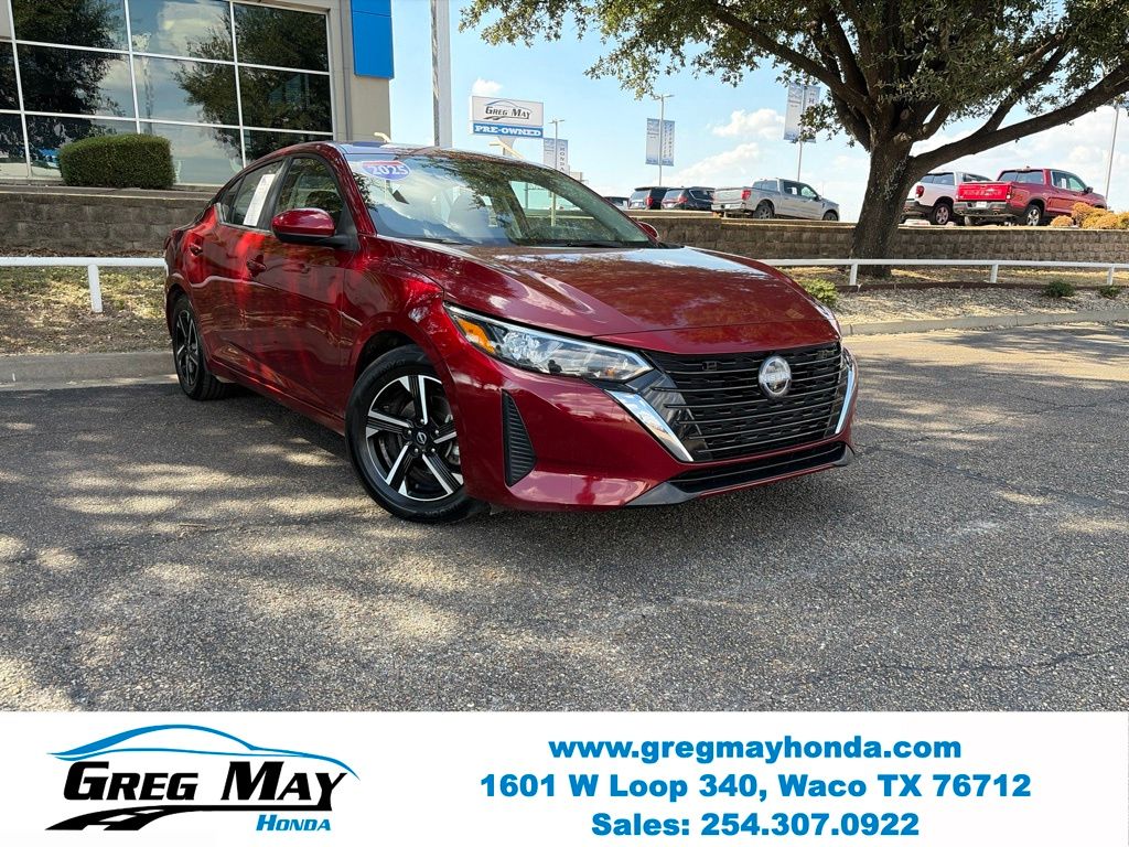 Red (Scarlet Ember Tintcoat) 2025 Nissan Sentra Sedan Front-Wheel Drive Continuously Variable Transmission