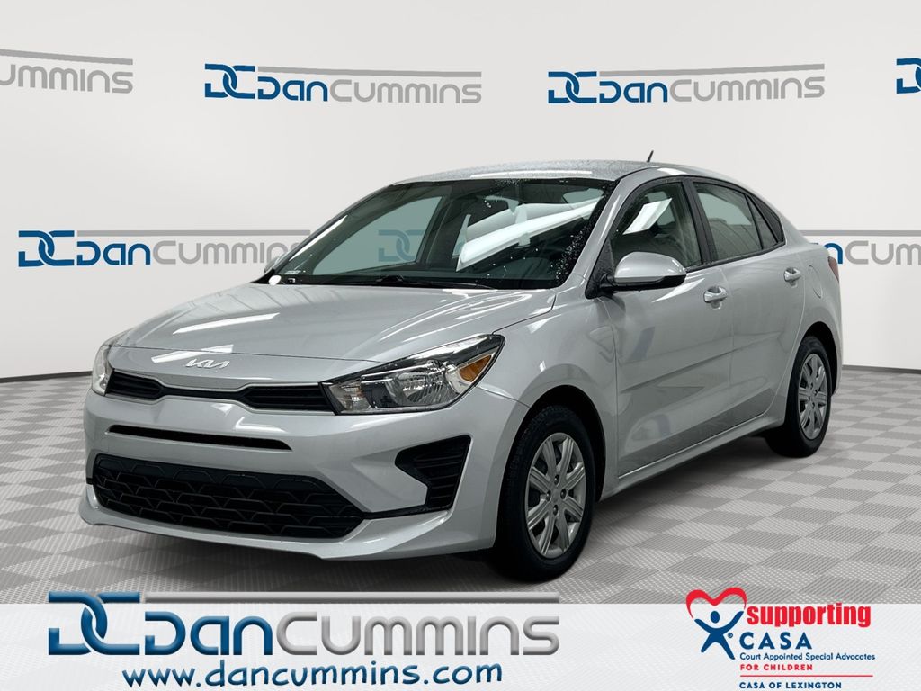 Silky Silver 2023 Kia Rio LX FWD Sedan Front-Wheel Drive Continuously Variable Transmission