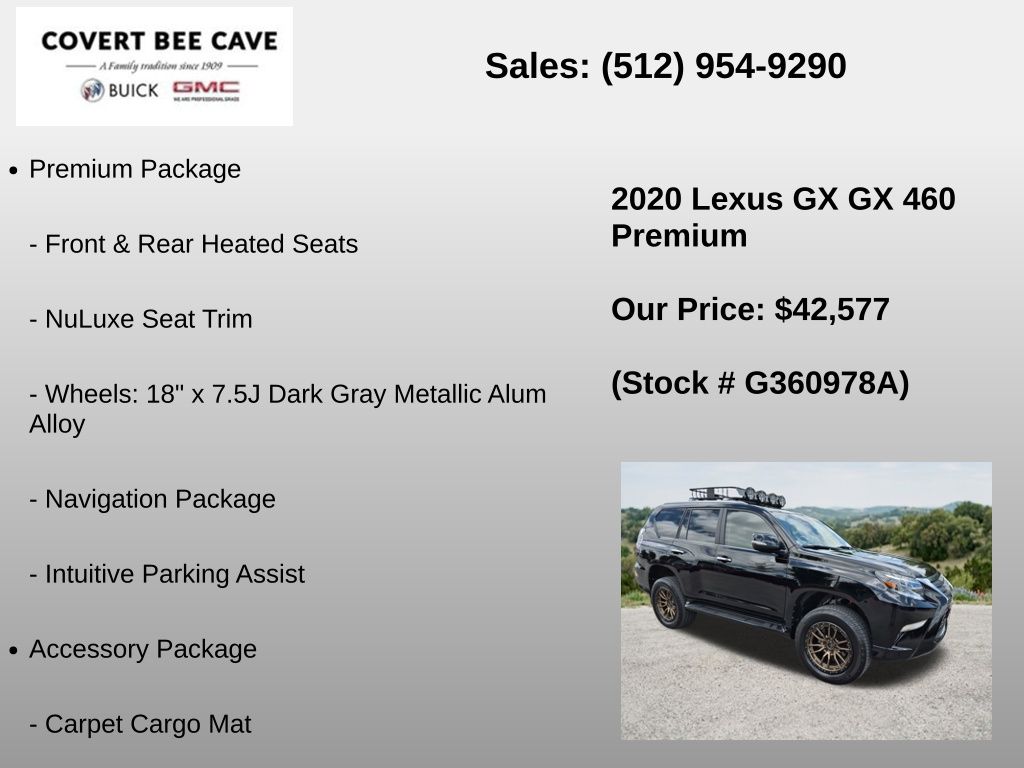 Used Car 2020 Lexus Gx  460 For Sale Under $50,000 In Austin, Texas