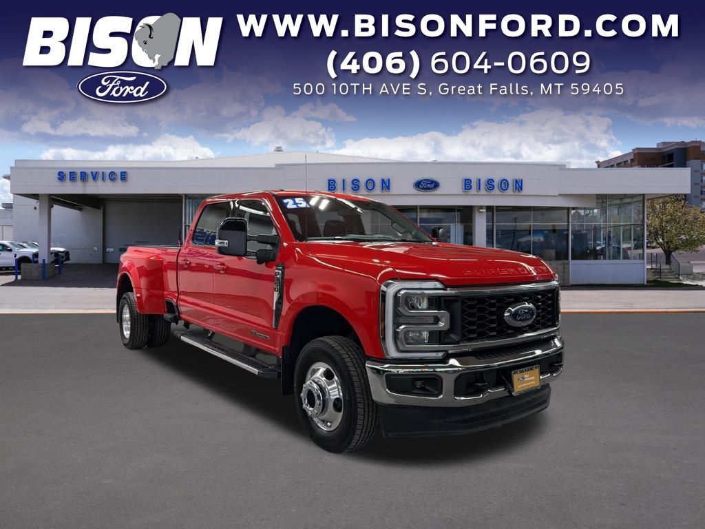 Race Red 2025 Ford F-350 Super Duty Pickup Truck Four-Wheel Drive Automatic