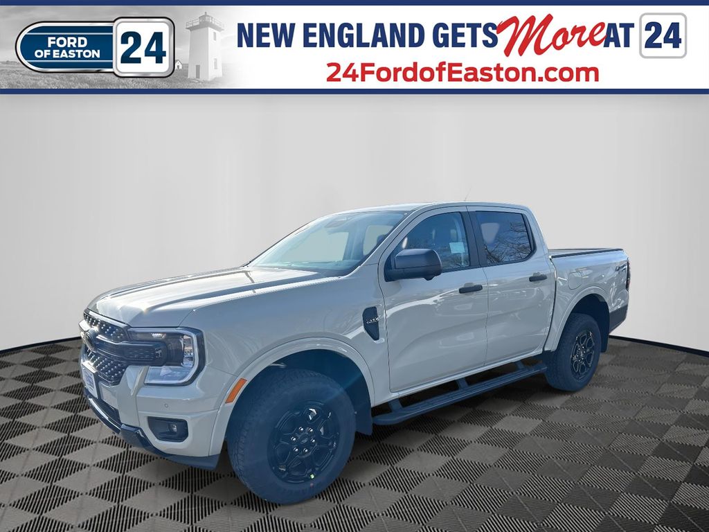 Desert Sand 2025 Ford Ranger XLT SuperCrew 4WD Pickup Truck Four-Wheel Drive Automatic