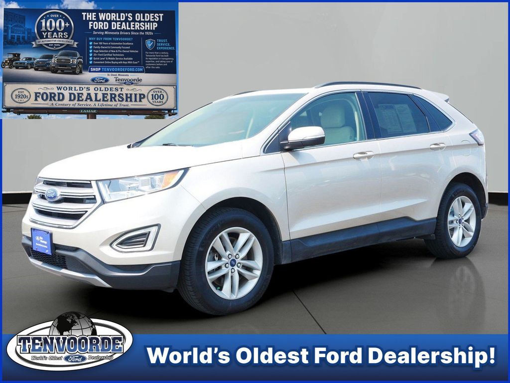 White Gold Metallic 2018 Ford Edge SUV / Crossover All-Wheel Drive 6-Speed Automatic