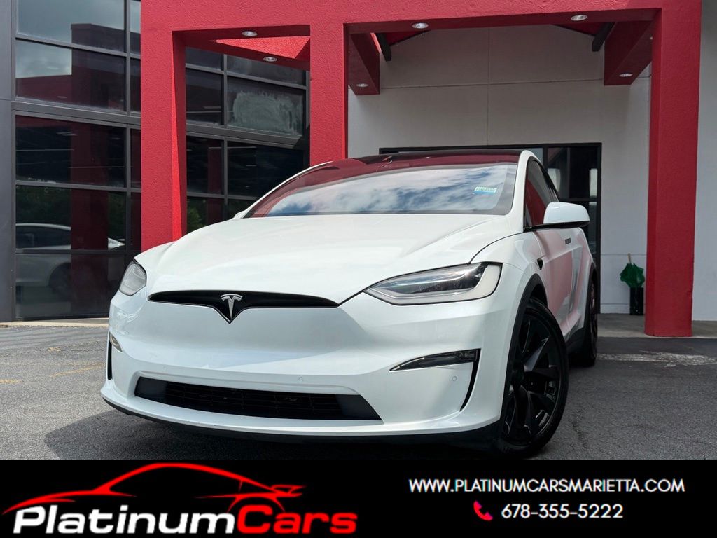 White 2023 Tesla Model X Sedan All-Wheel Drive 1-Speed Automatic