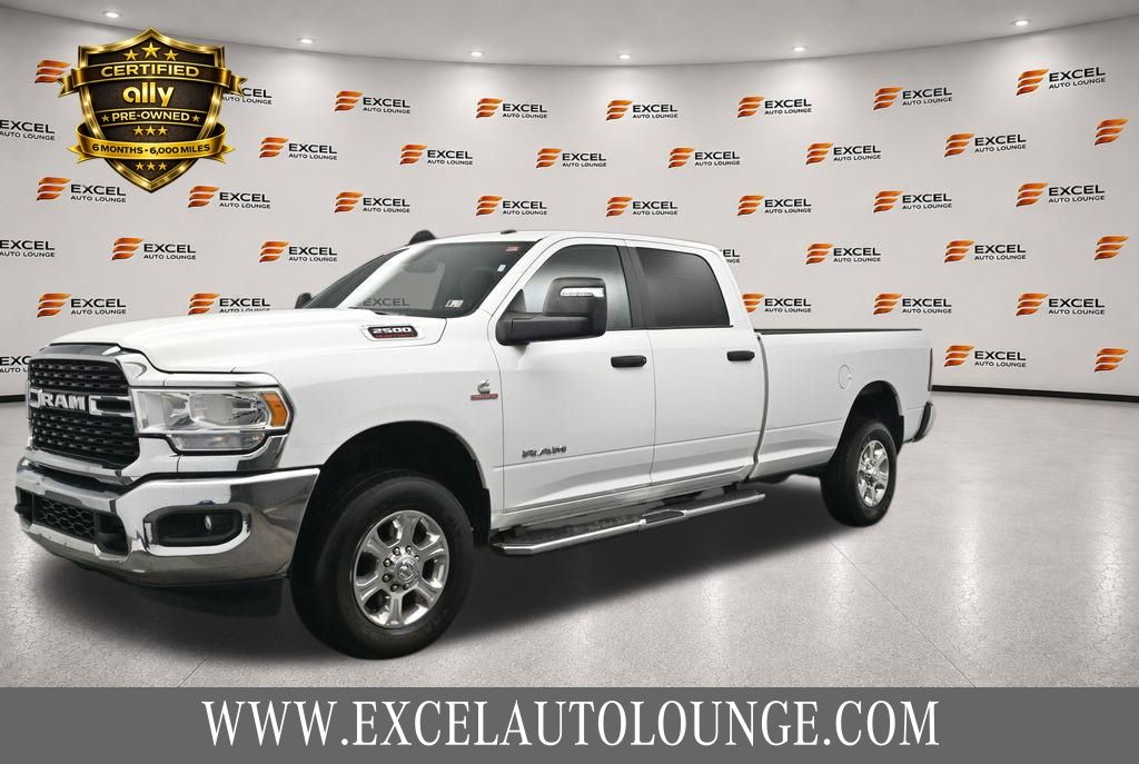 Bright White Clearcoat 2023 RAM 2500 Pickup Truck Four-Wheel Drive 6-Speed Automatic