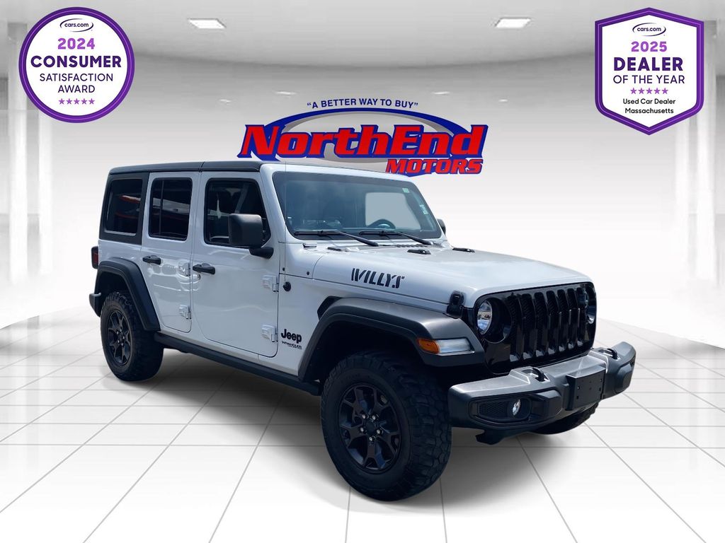 Bright White Clearcoat 2021 Jeep Wrangler SUV / Crossover Four-Wheel Drive 8-Speed Automatic