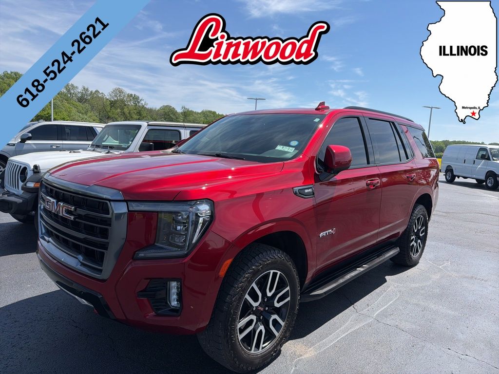 Volcanic Red Tintcoat 2024 GMC Yukon SUV / Crossover Four-Wheel Drive 