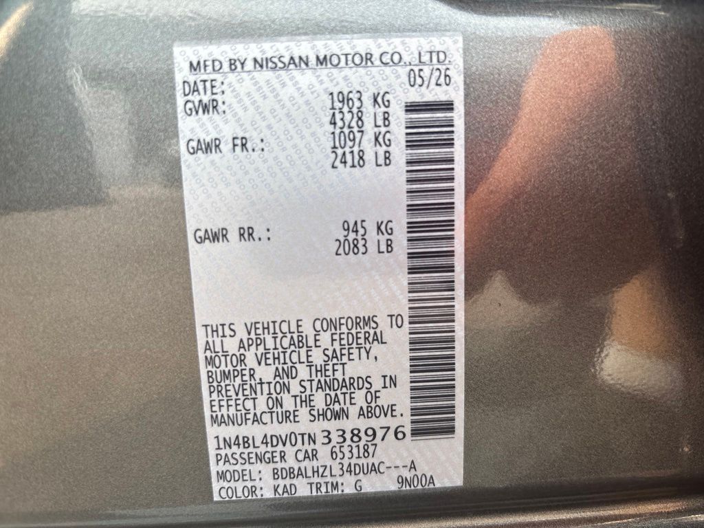 New 2026 Gray Nissan 2.5 SV image 11