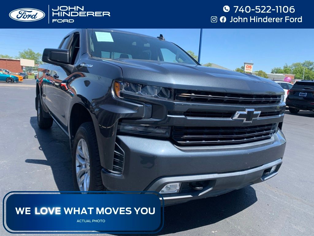 Shadow Gray Metallic 2019 Chevrolet Silverado 1500 Pickup Truck Four-Wheel Drive 8-Speed Automatic