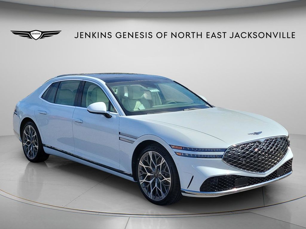 Uyuni White 2026 Genesis G90 3.5T e-Supercharger AWD Sedan All-Wheel Drive 8-Speed Automatic