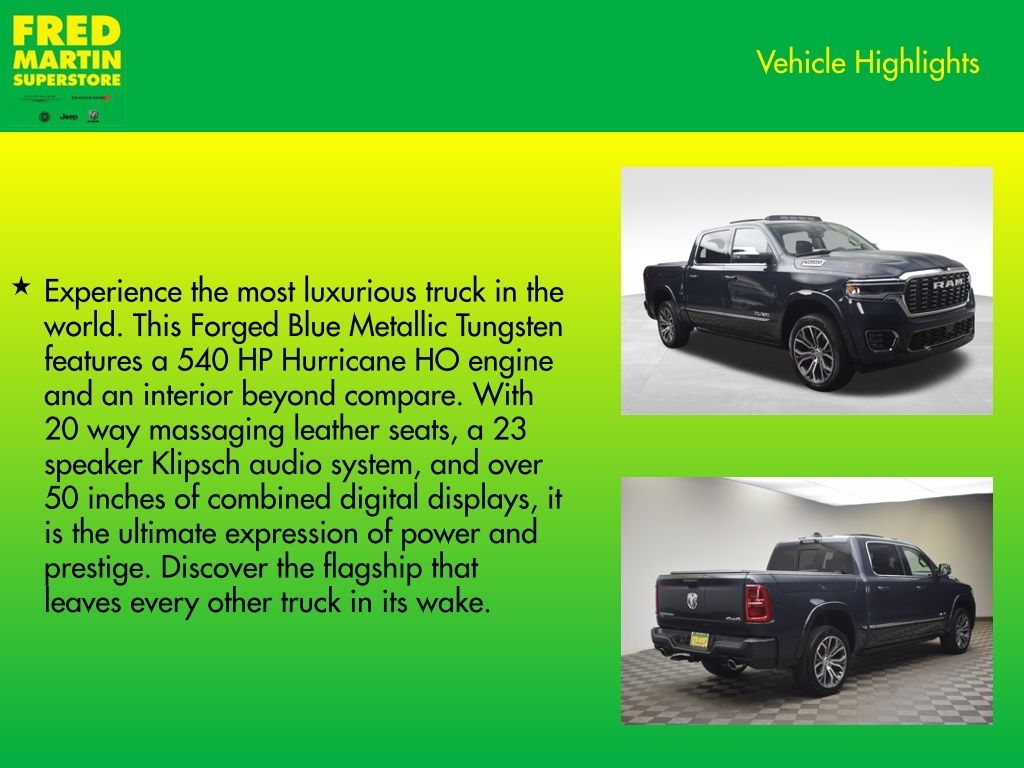 new 2026 Ram 1500 car, priced at $93,175