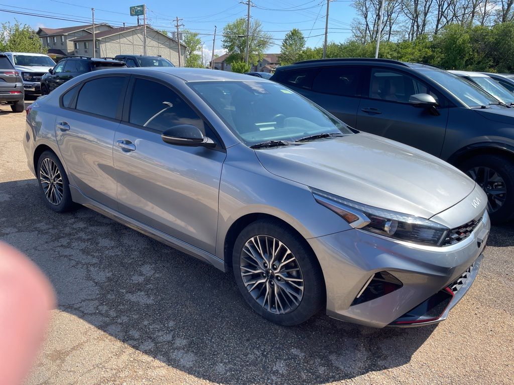 Steel Gray 2023 Kia Forte GT-Line FWD Sedan Front-Wheel Drive Continuously Variable Transmission