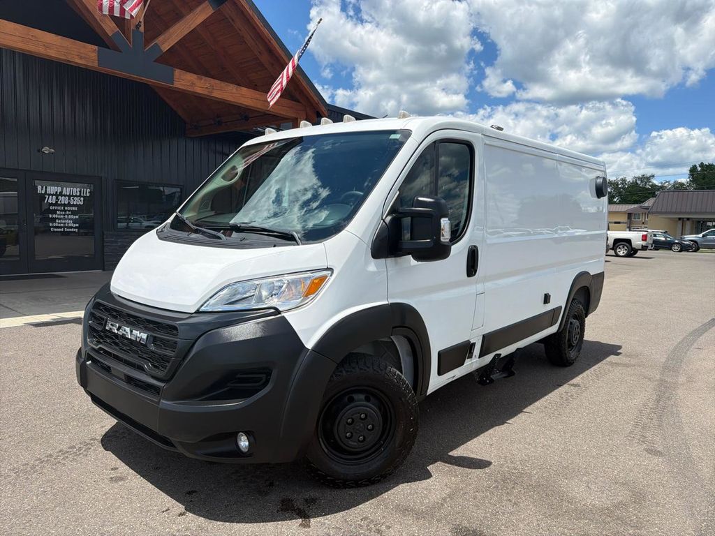 Bright White Clearcoat 2023 RAM ProMaster Van Front-Wheel Drive 9-Speed Automatic